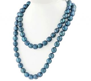 Honora Sterling 36 Ringed Barrel Pearl Necklace —