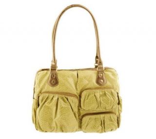 Snake Print Essential Satchel with Laptop Case & Accessories