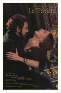 La Traviata Movie Poster Franco Zeffirelli 1982 Opera