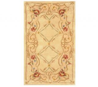 Royal Palace Scroll Lattice 30 x 50 Handmade Wool Rug —