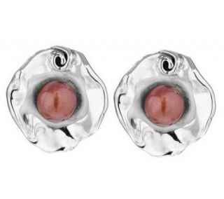 Hagit Gorali Sterling Cultured FW Pearl Small Ruffle Earrings