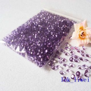 1000 6 5 1ct Purple Diamond Wedding Decoration Confetti
