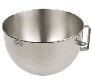 KitchenAid 5 Quart Stainless Steel Wide Bowl with Handle —