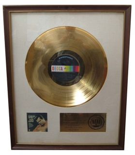 Conway Twitty First RIAA Gold Record Award for Hello Darlin