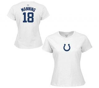 NFL Colts Womens Peyton Manning Name & NumberT Shirt —