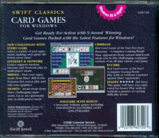  Card Games for Windows from Cosmi 9 Games Windows 9x Me XP New