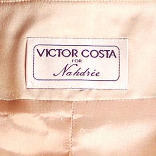 Vintage Cream Silk Suit Victor Costa Ultra 1980’S