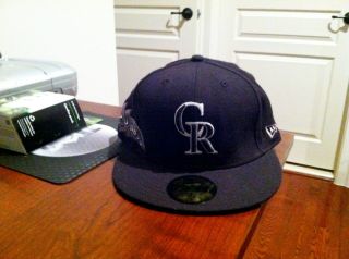 Colorado Rockies New Era Fitted Hat Size 7 1 8