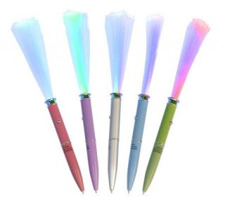 Set of 5 Fiber Optic Light Pens —