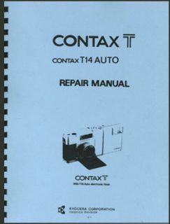Contax T Camera Contax T14 Auto Flash Repair Manual