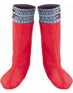 Childs Power Rangers RPM Red Ranger Costume Boot Covers