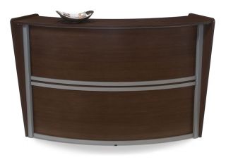 1pc Oval Round Modern Contemporary Office Reception Desk of Mar R1