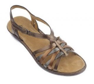 Clarks Bendables Ina Bronze Multi strap Sandals —