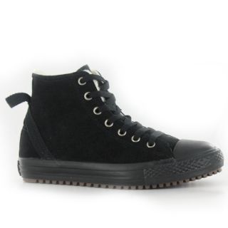 Converse Ct Hollis Hi Top Black Leather Youths Trainers