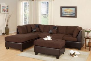Bobkona Sofa and Loveseat Couches Living Room Furniture Set Love Seat