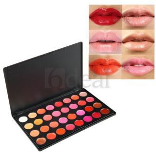 Pro 32 Color Lip Gloss Lipstick Makeup Cosmetic Palette Set