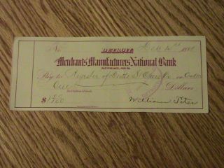 Bank Draft Check Register of Deeds St Clare Michigan