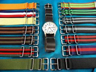  10 Military Style Watch Bands Fit NATO Country issued Watches