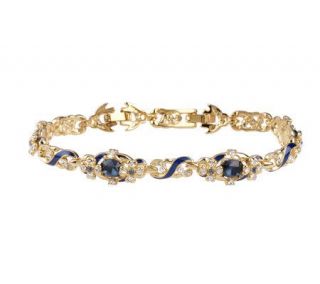 Jacqueline Kennedy Reproduction Sim Sapphire Floral Bracelet