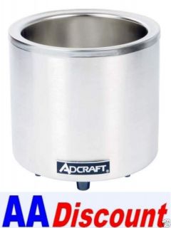 new adcraft 11 quart round cooker warmer fw 1200wr