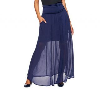 Jennifer Hudson Collection Maxi Skirt with Pocket Detail —