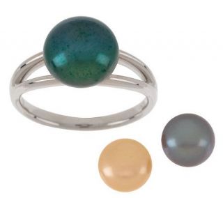 Honora Cultured FreshwaterPearl Sterling Changeable Ring —