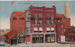 1912 Oswego New York Richardson Theatre Old NY Postcard