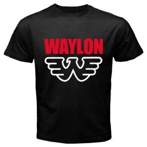 Hot New Waylon Jennings Logo Symbol Country Music T Shirt Size s M L