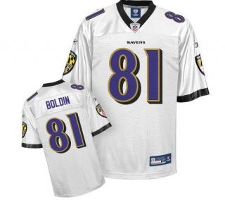 NFL Baltimore Ravens Anquan Boldin Replica White Jersey   A207953