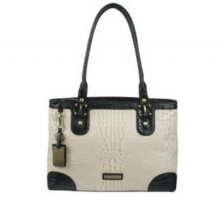 Etienne Aigner Croco Embossed Leather Tiffany Tote —