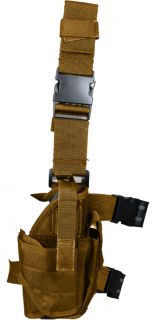Coyote Brown Military Deluxe Tactical Adjustable Drop Leg Holster