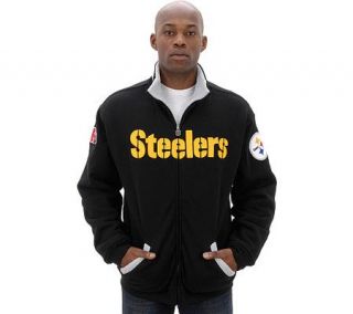 NFL Pittsburgh Steelers Full Zip Sherpa Lined Jacket —
