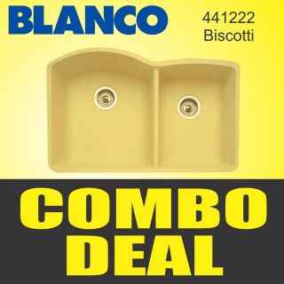 Blanco Kitchen Sink 441222 Composite Granite Biscotti