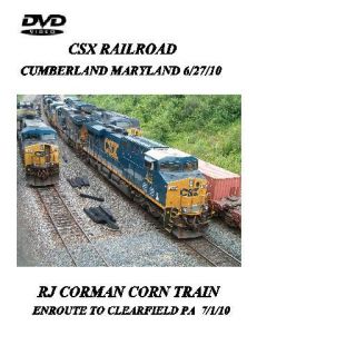 Railroad Train DVD CSX Cumberland RJ Corman Corn Train