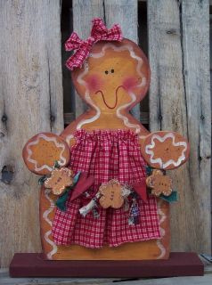 Rustic Gingerbread Wood Craft Pattern