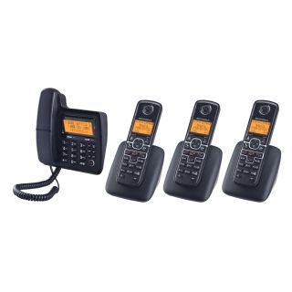 motorola l704c dect 6 0 1 corded 3 cordless phones w answering machine