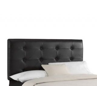 Tufted Bonded Leather Headboard   Cal King —