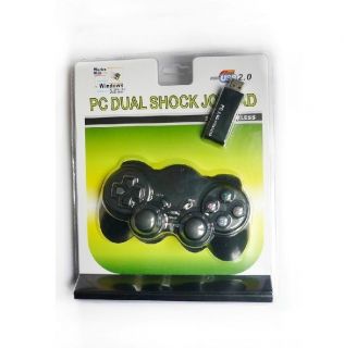 USB Dual Shock Wireless Game Controller PC Game Pad Joypad Joystick