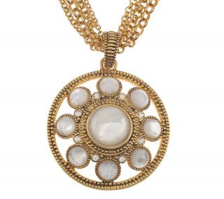 Joan Rivers Mother of Pearl Enhancer on Multi Chain —