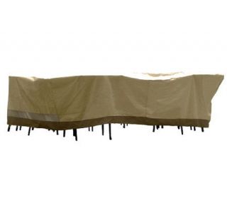 Sure Fit Deluxe Rectangular Table & Chair Set Cover —