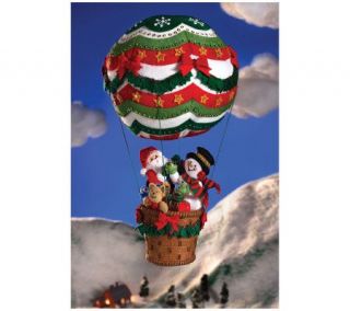 Up, Up, and Away 3D Hot Air Balloon Felt Applique Kit —