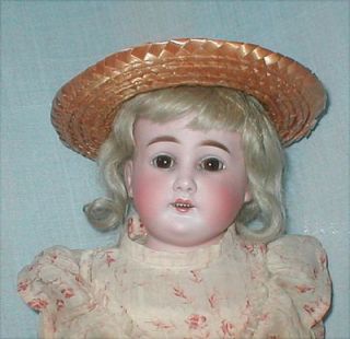 20 Cuno Otto Dressel Bisque Turned Shoulderhead Doll w Original Dress
