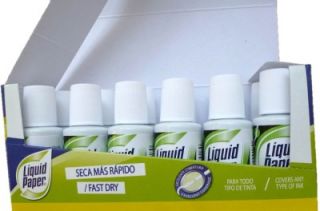 Liquid Paper White Correction Fluid 20 ml Bottle Brand New