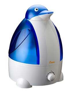 Crane Cool Mist Humidifier Penguin Kids Toddler Cold Flu Symptoms Home