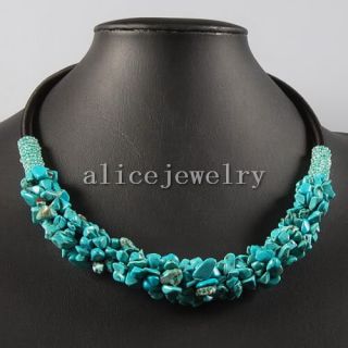 20 turquoise chip necklace gn096 you will get the similar strand