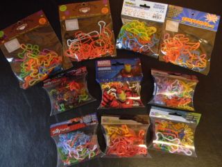 Rubber Bandz Bands Silly Bracelets 240 PC 10 Packages New