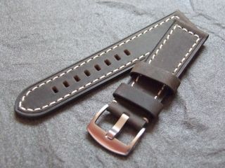 Genuine Leather Crazy Horse Pull Up Watch Strap   Sand or Grey