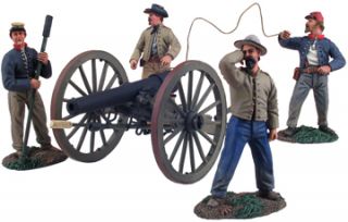Civil War Toy Soldiers W Britain Confederate Artillery Set 10 Pounder
