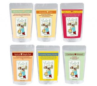 Hollys Oatmeal (6) 1/2 lb. Pouches All Natural Oatmeal Sampler