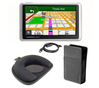 Garmin Nuvi 1300 GPS with Carry Case, Mount, and USB Cable —